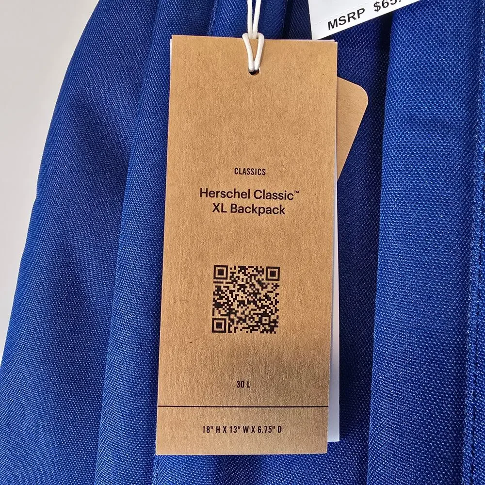 Herschel Classic Backpack XL 30L True Blue Fits 15-16
